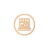 Outdoor café icon representing al fresco dining and socializing space.